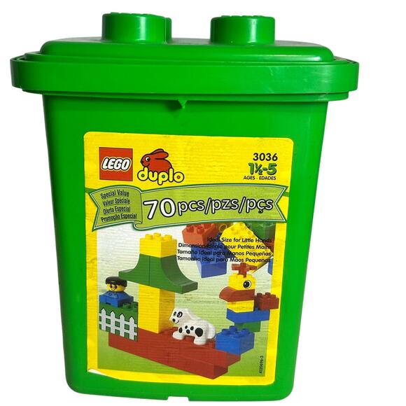 LEGO Large Block Containers #3036 #1744 #4103 Empty Bucket-Excellent-Lot of 3 - Picture 10 of 13